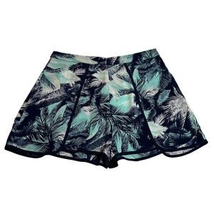 Women's Tropical Print Shorts Size Small Vacation Resort Multicolor Festival